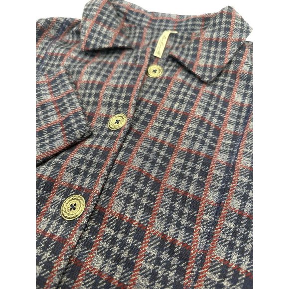 Lulu-B Women’s Button Up Lined Jacket Collar Neck w/ Front Pockets Size Large - Picture 6 of 8